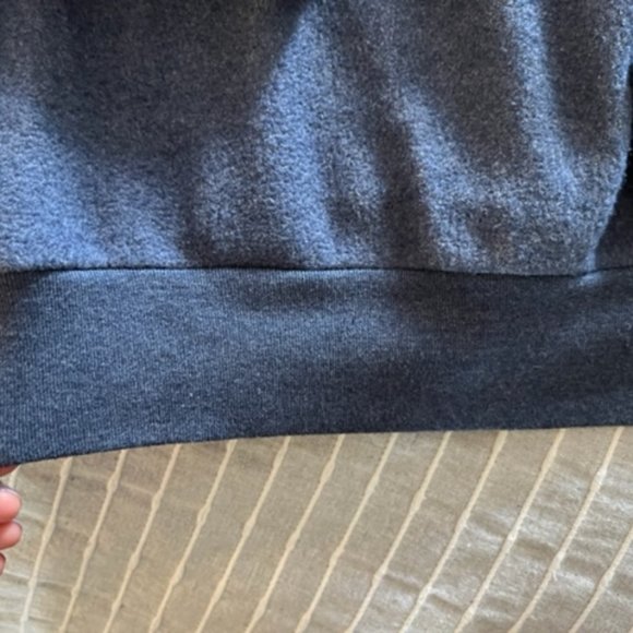 Alternative Apparel Teddy Baby Champ Textured Crewneck Sweatshirt Blue, XS - Picture 3 of 5